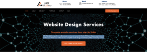 ark web solutions - best website development company in sialkot
